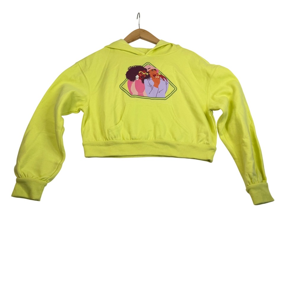 Target Black History Month Neon Yellow Cropped Hoodie Lucinda Charles-Belamour S